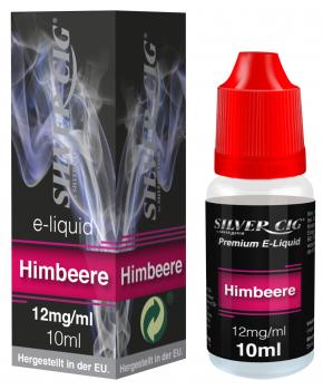 E-Liquid Silver-Cig Himbeer 12mg Nikotin 10ml im 5er Dsp.(DPT2 Konform EU Herste